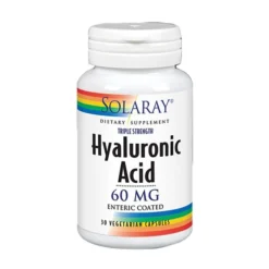 Hyaluronic Acid (Ácido Hilaurónico) 60mg 30 Cápsulas - Solaray