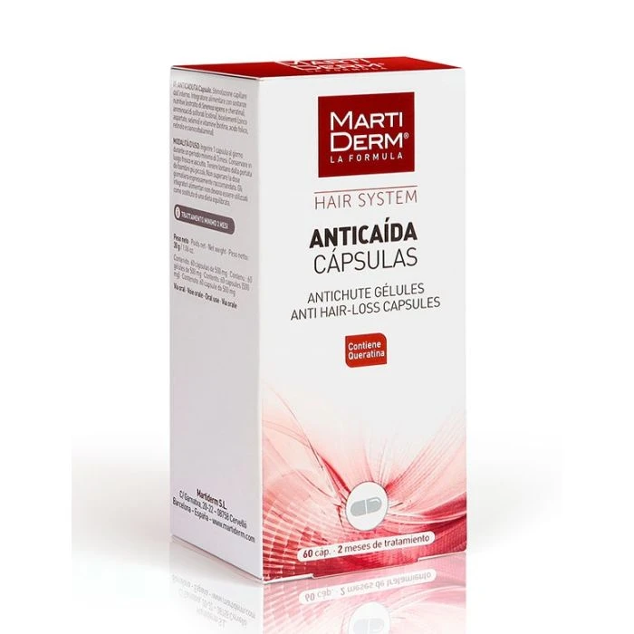 Anticaída 60 Cápsulas - Martiderm 3 Anticaída 60 Cápsulas - Martiderm