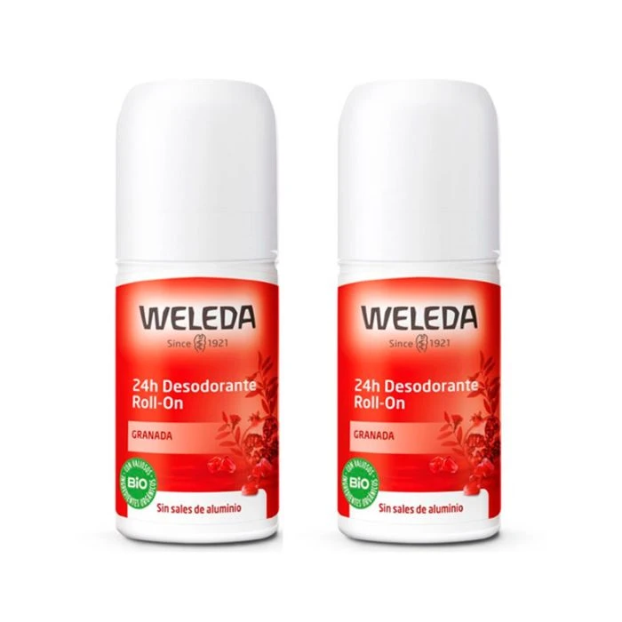 Desodorante Roll-On 24h. Granada DUO 2x50ml - Weleda 3 Desodorante Roll-On 24h. Granada DUO 2x50ml - Weleda